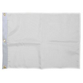 14" X 20" Solid White Nylon Golf Flags with Heading and Grommets
